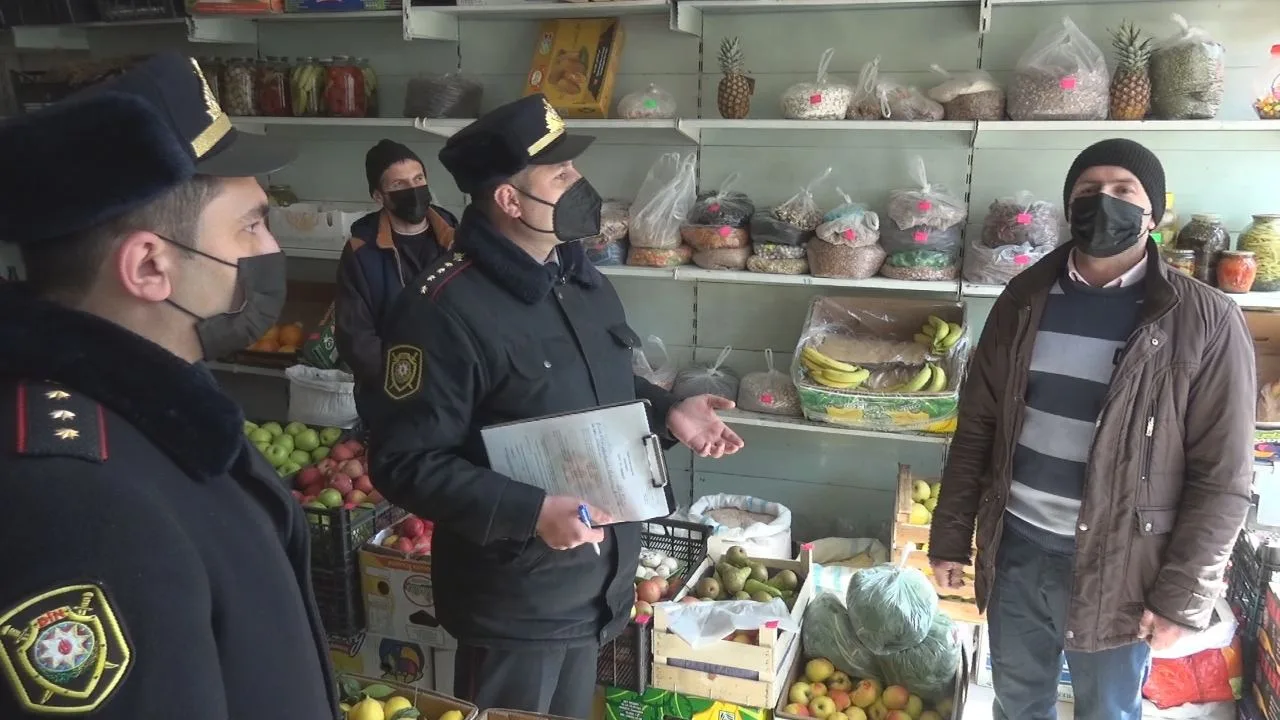 Karantin qaydalarını pozanlar cərimələndi - Qaxda reyd