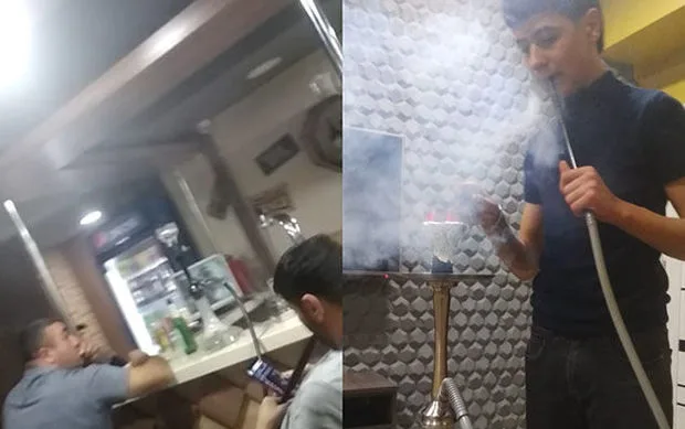 Çay evində qəlyandan istifadə edənlər cərimələndi
