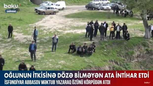 Oğlunun itkisinə dözə bilməyən ata intihar etdi - VİDEO