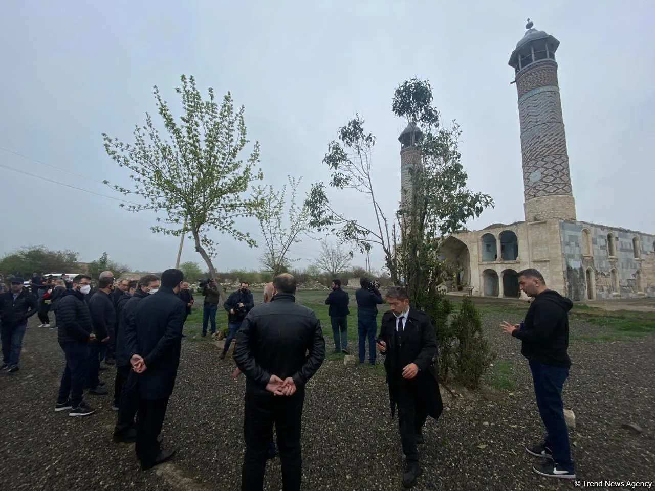 Türk Şura rəsmiləri Ağdamın Cümə məscidində olublar
