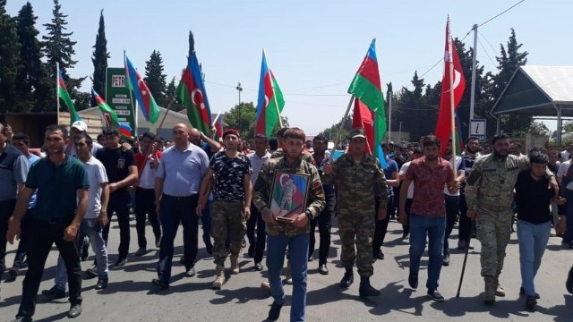 Şəhid Pərviz Nağıyev Tovuzda dəfn edildi
