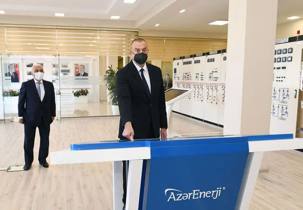İlham Əliyev “Binəqədi” yarımstansiyasının açılışında - FOTO