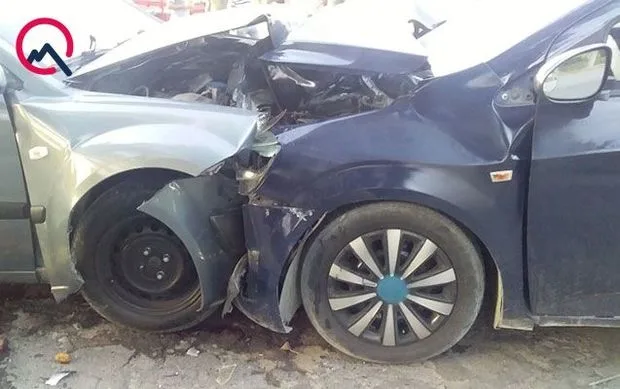 Qaxda avtomobillər toqquşdu, yeddi nəfər yaralandı