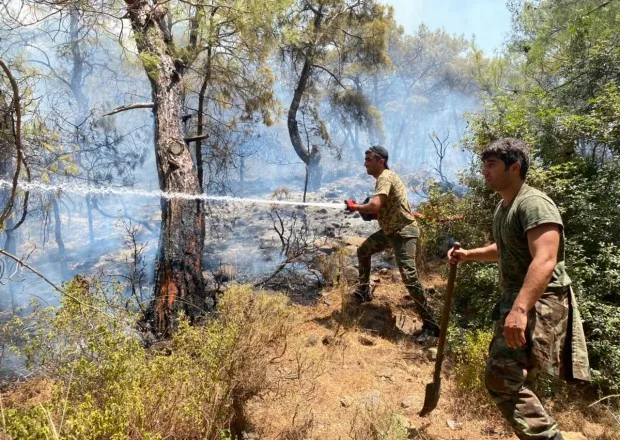 FHN Marmarisdə yanğınların qarşısını aldı - VİDEO