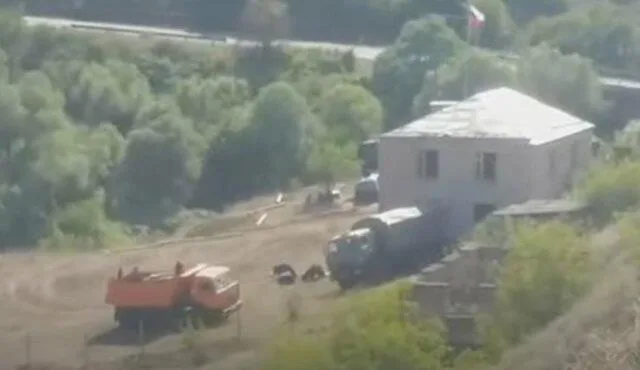Kəlbəcərlə sərhəddə Rusiya hərbi patrulu göründü