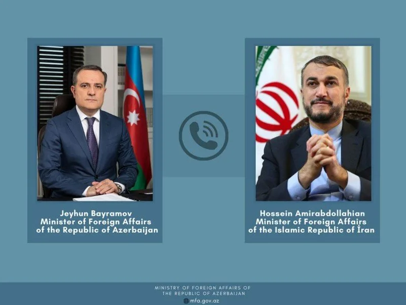 Ceyhun Bayramov iranlı həmkarı ilə telefonla danışdı