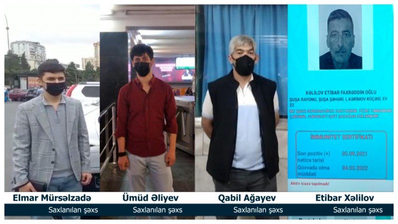 Metroda koronavirus xəstələri saxlanıldı - VİDEO