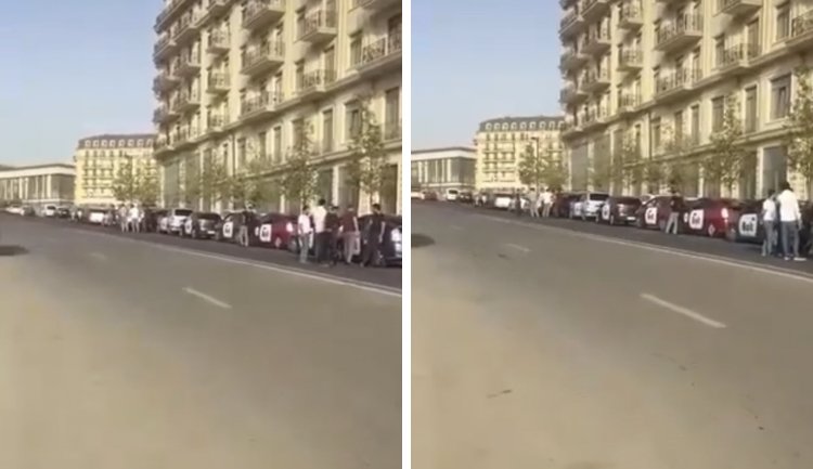 Bakıda taksi sürücüləri etiraz ediblər