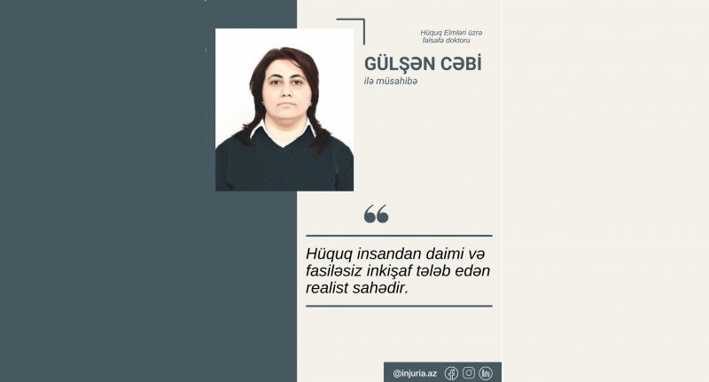 Hüquq Elmləri üzrə fəlsəfə doktoru Gülşən Cəbi ilə müsahibə