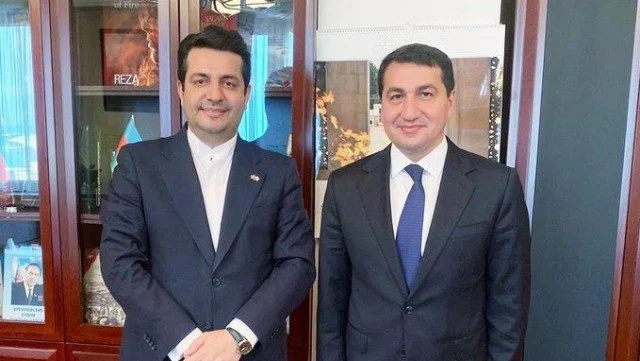 Hikmət Hacıyev yenidən İranın Azərbaycandakı səfiri ilə görüşdü