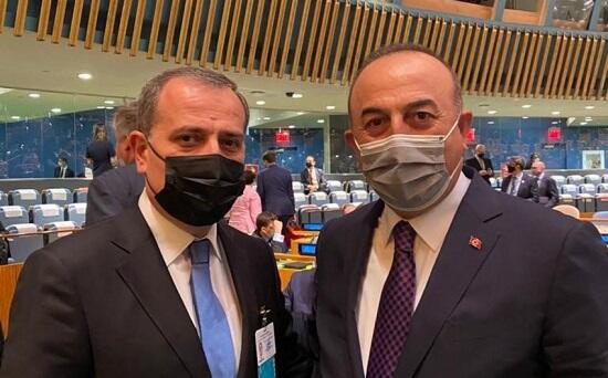 Ceyhun Bayramov Mövlud Çavuşoğlu ilə görüşdü