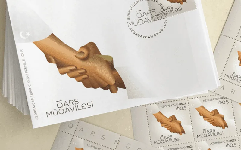 “Qars müqaviləsi – 100 il” mövzusunda poçt markaları dövriyyəyə buraxıldı - FOTO
