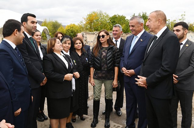 Prezidentin Zəngilan səfərindən FOTOLAR