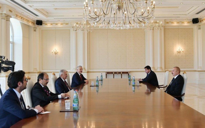 İlham Əliyev Binəli Yıldırımı qəbul edib - FOTOLAR