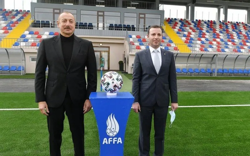 UEFA-nın saytı İlham Əliyevin Şamaxı şəhər stadionunun açılışında iştirakından yazdı