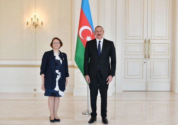Prezident Finlandiyanın ölkəmizdə yeni təyin olunmuş səfirinin etimadnaməsini qəbul edib – FOTO