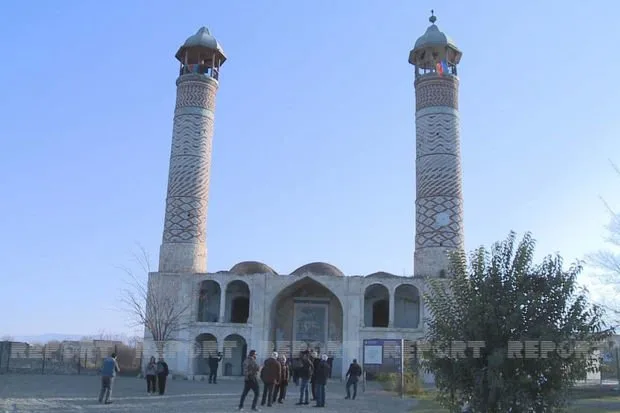 Ağdam Cümə məscidi bərpa edilir - FOTOLAR