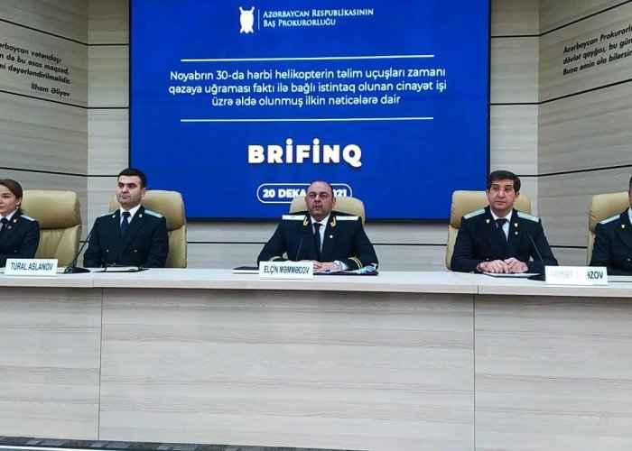 Helikopter qəzasının səbəbləri açıqlanır - BRİFİNQ - CANLI