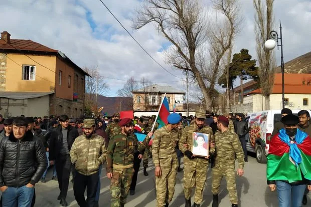 Azərbaycan Ordusunun həlak olan əsgəri dəfn edildi