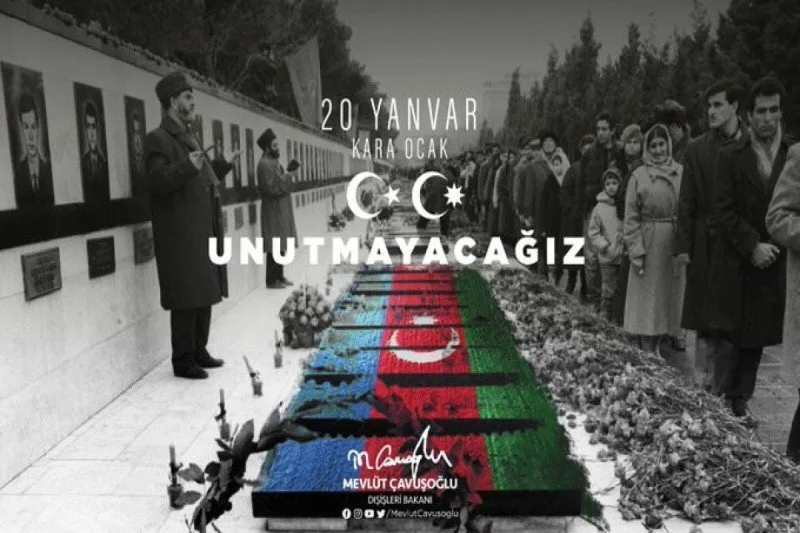 Çavuşoğlu 20 Yanvar faciəsi ilə bağlı paylaşım edib
