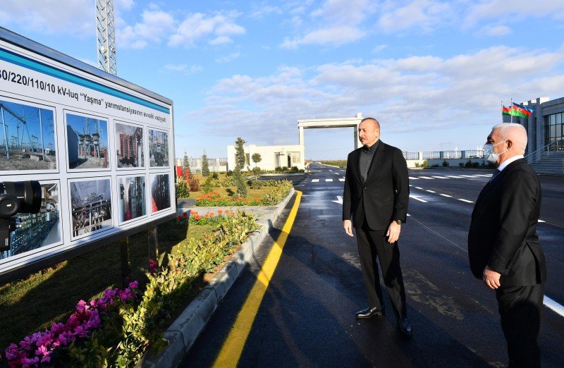 Prezident yarımstansiyanın açılışında iştirak edib - FOTOLAR