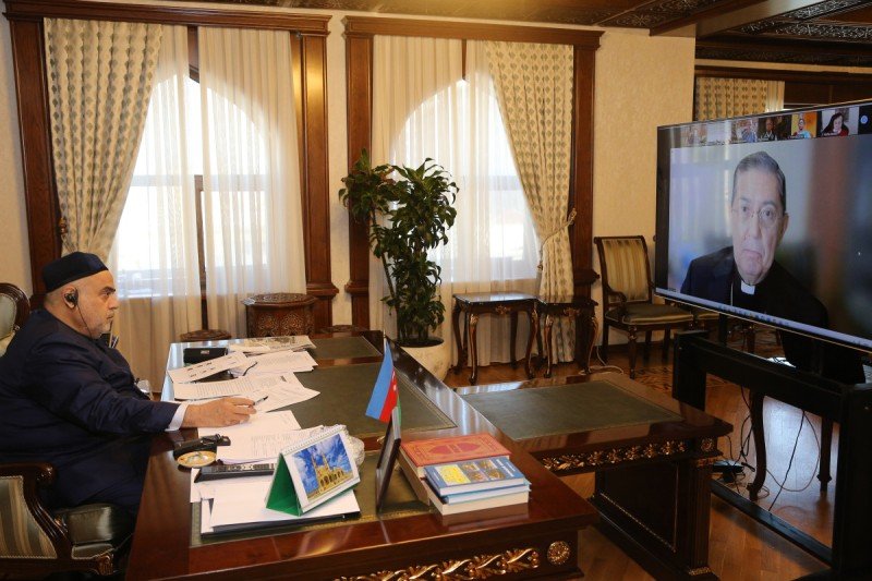 QMİ sədri KAICIID Direktorlar Şurasının onlayn sessiyasında iştirak etdi - FOTO
