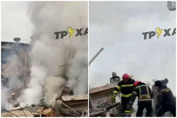 Ukraynada bombalanmış hava limanının görüntüləri - VİDEO