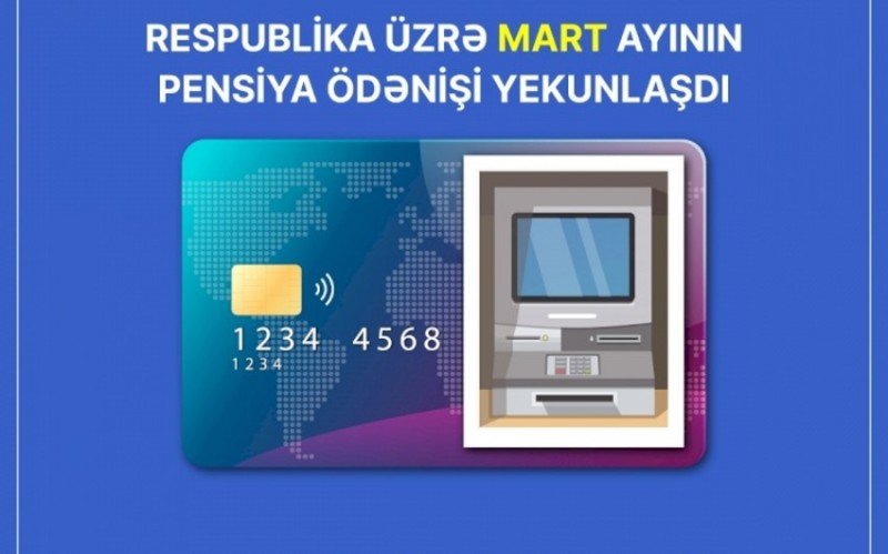 Mart ayının pensiya ödənişi yekunlaşdı