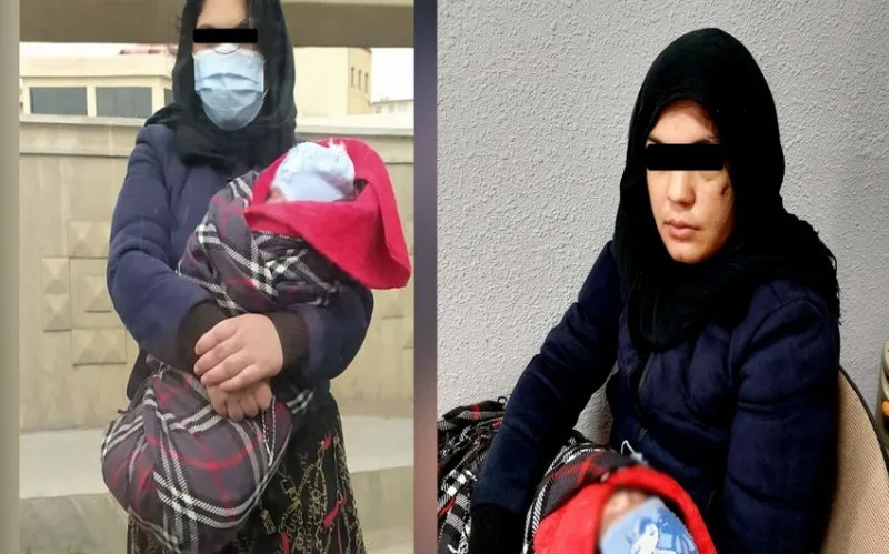 Bakıda körpə qızı ilə dilənçilik edən qadın saxlanıldı - VİDEO