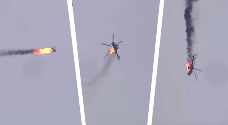 Rusiya Ukraynanın Mi-24 helikopterini VURDU
