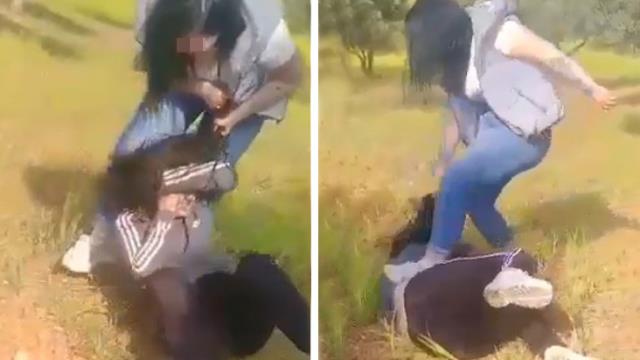 Sevgilisi ilə görüşən qızı küçədə döydü
