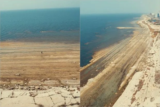 Bir zamanlar Xəzər dənizinin dibi olan yer... - Dron görüntüsü (VİDEO)