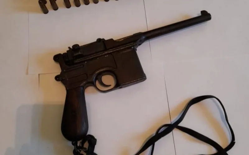 Laçın sakinində tapança aşkarlandı