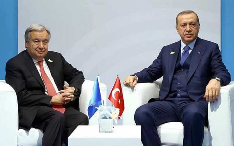 Ərdoğan BMT Baş katibini qəbul etdi