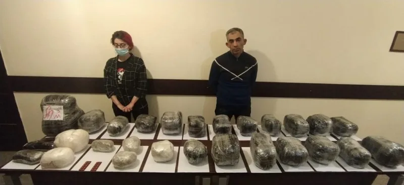 Azərbaycana 27 kq narkotikin keçirilməsinin qarşısı alındı - FOTO