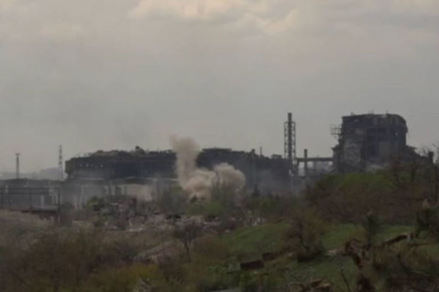 “Azovstal” belə BOMBALANDI - VİDEO