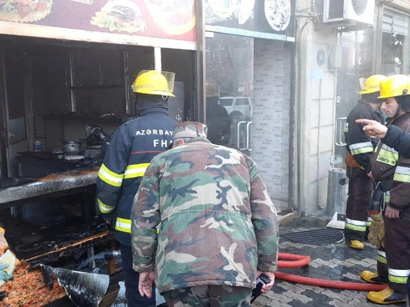 Bakıda dönərxana YANDI