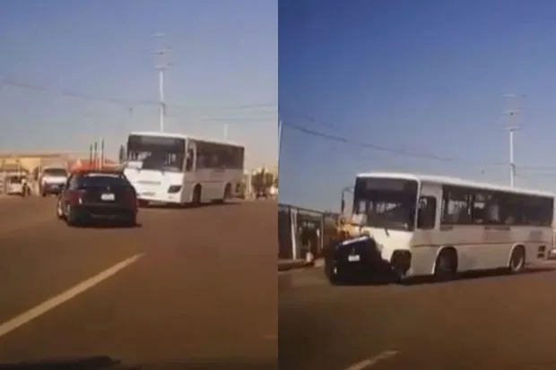 Bakıda baş verən ağır avtobus qəzasının ANBAAN GÖRÜNTÜLƏRİ
