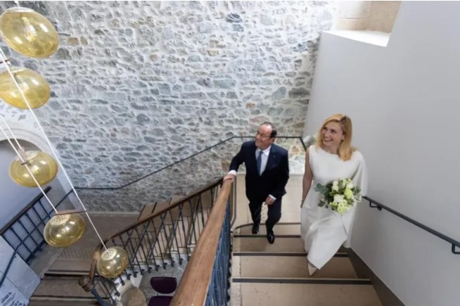 Fransua Olland 67 yaşında ilk dəfə evləndi - FOTOLAR