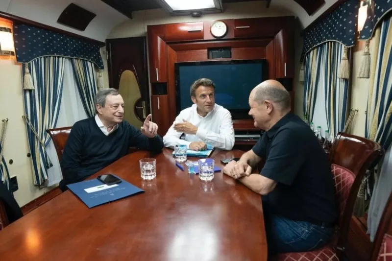 Almaniya, Fransa və İtaliya liderləri Kiyevə yola düşdü