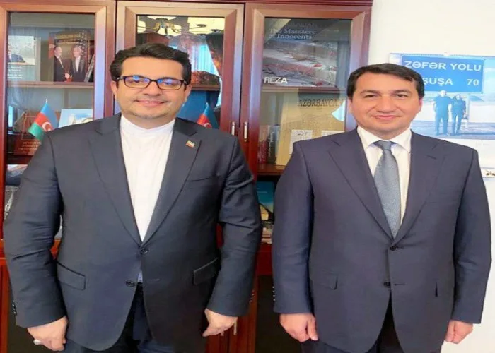 Hikmət Hacıyev İran səfiri ilə görüşdü