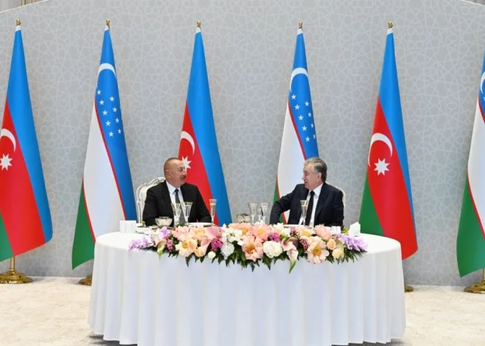 Prezident İlham Əliyevin şərəfinə rəsmi ziyafət verildi
