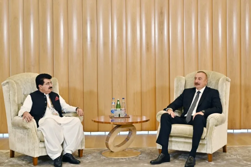 İlham Əliyev Pakistan Senatının sədrini qəbul edib - YENİLƏNİB