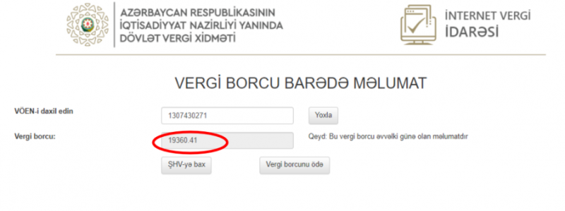Vergi borcu olan şirkət tenderdə qalib gəlib