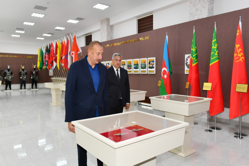 Prezident Gənc Sənətkarlar Mərkəzi və Dövlət Rəmzləri Muzeyinin açılışında