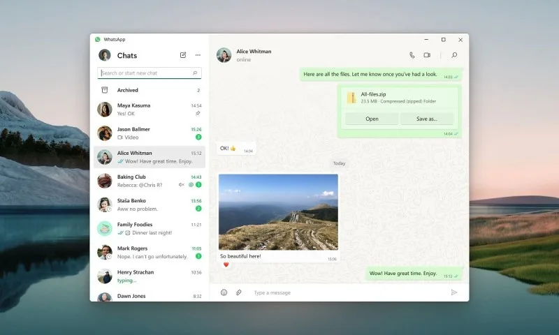Whatsapp-ın Windows üçün stabil versiyası istifadəyə verildi