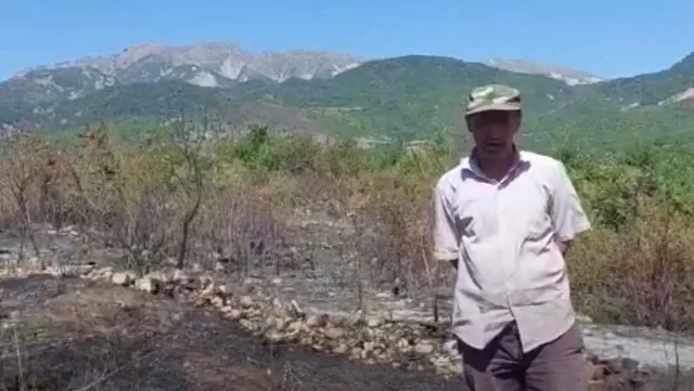 İsmayıllıda qəsdən yanğın törədən şəxs saxlanıldı - VİDEO