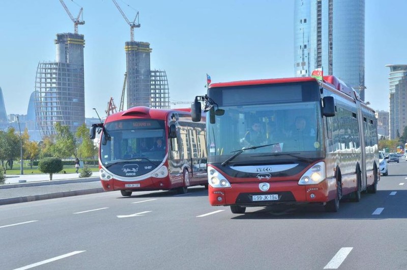 Bu avtobusların hərəkət sxemi dəyişdirilir