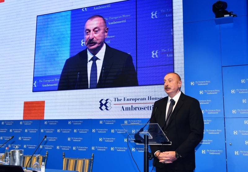 İlham Əliyev İtaliyada beynəlxalq forumda iştirak edib - YENİLƏNİB