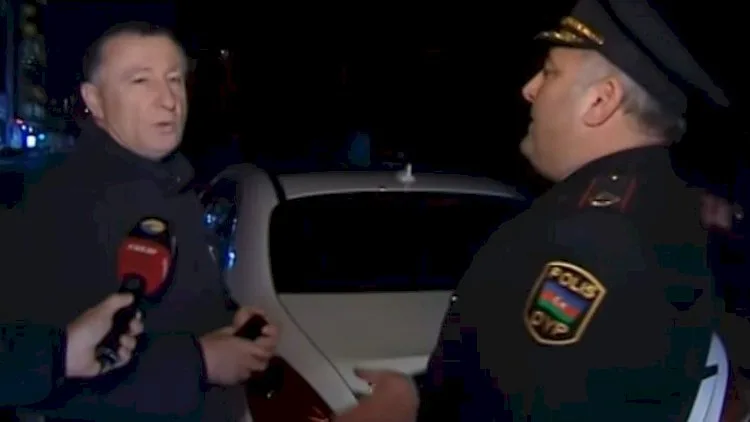 Polis "prava"sız avtomobil idarə edən deputatı saxladı - DAVA düşdü (VİDEO)